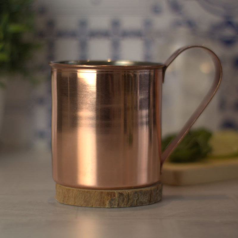 Caneca para Drinks Moscow Mule em Aço Inox