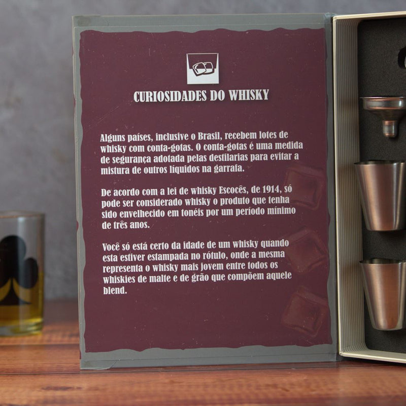 Kit para Whisky com 5 Peças - Purple Whiskey Club