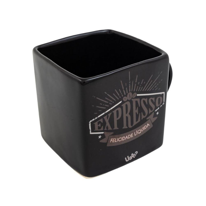 Caneca Quadrada de Cerâmica 380ml - Expresso