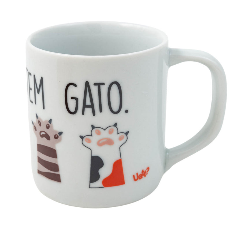 Caneca de Cerâmica 300ml - Gente Feliz Tem Gato