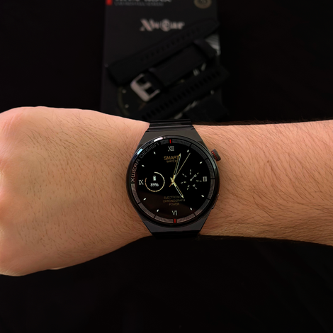 XH4 Max | Smartwatch Executivo com 3 pulseiras